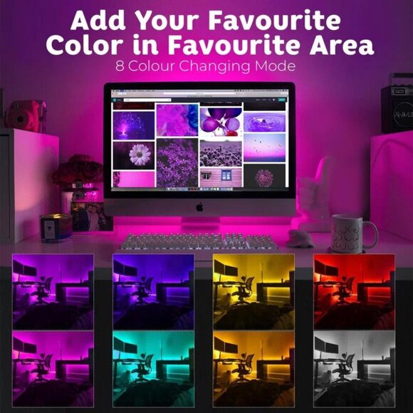 2 Pack Rechargeable Motion Sensor RGB Lights - Picture 9 of 14